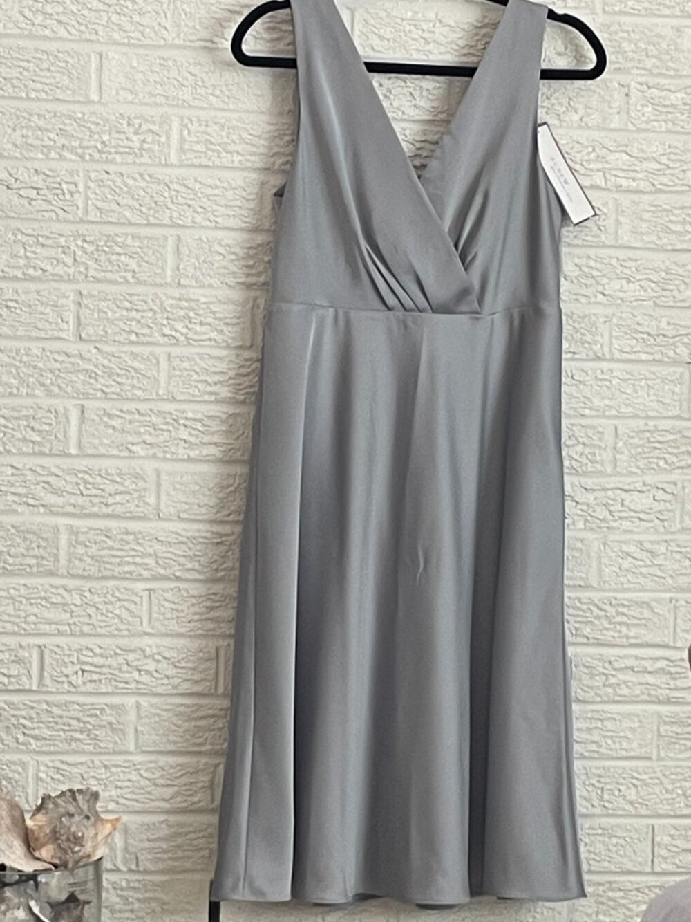 NWT J. Crew bridesmaid dress silver grey gray
